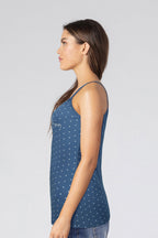 BLS Zorana Stretchable Cotton Camisole Navy Blue