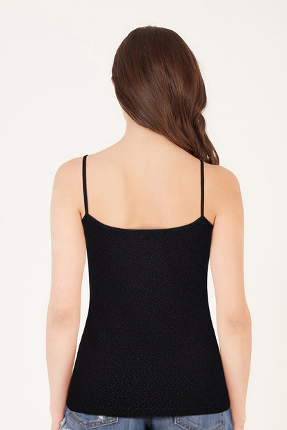BLS Zorica Stretchable Cotton Camisole Black