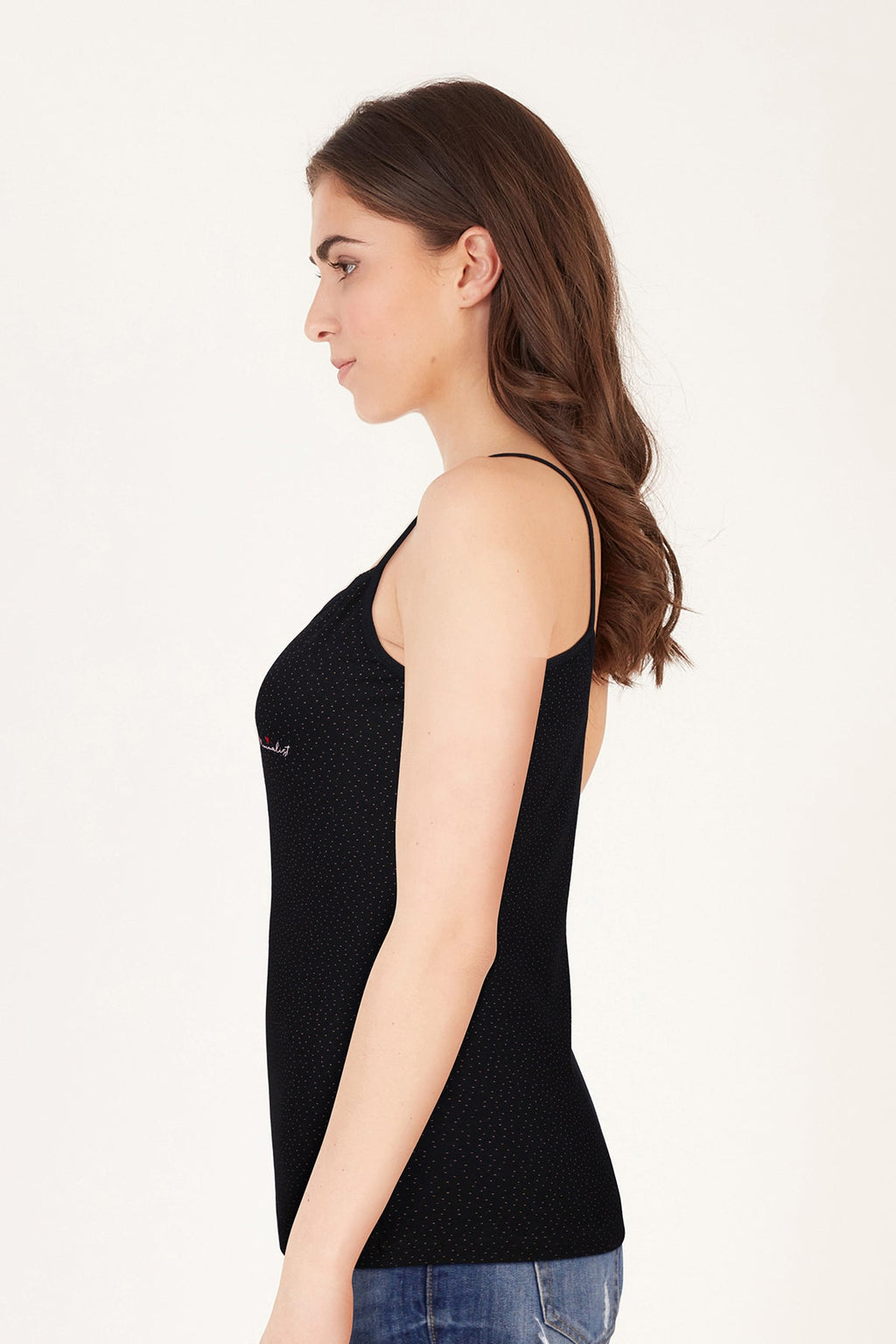 BLS Zorica Stretchable Cotton Camisole Black