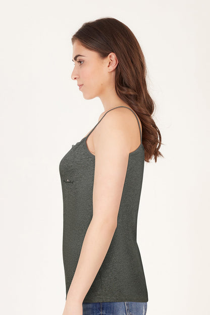 BLS Zorica Stretchable Cotton Camisole Dark Grey