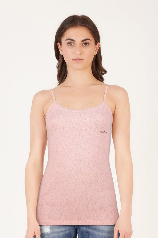BLS Zorica Stretchable Cotton Camisole Pink