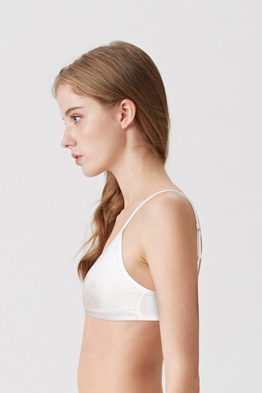 BLS Abroud Non Padded Cotton Teen Bra White