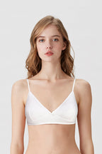BLS Abroud Non Padded Cotton Teen Bra White