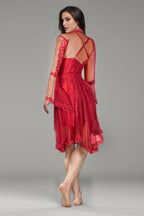 BLS Bea Silk And Lace Nighty Burgundy