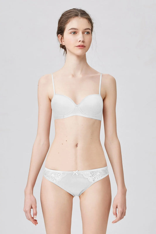 BLS Belva Soft Padded Cotton Teen Bra White