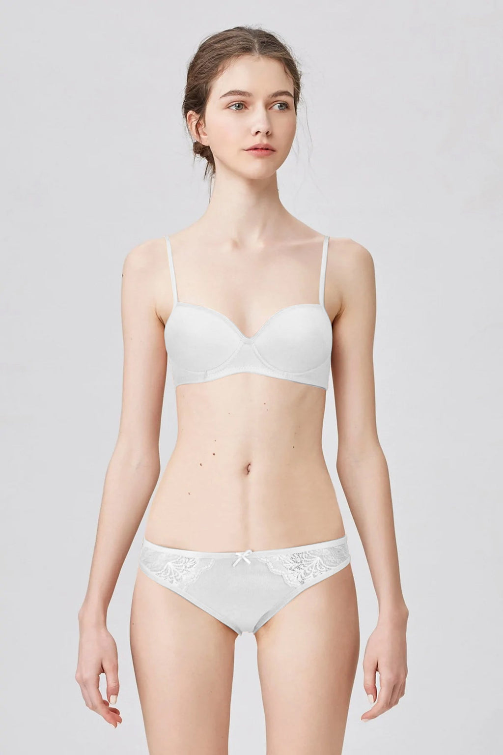 BLS Belva Soft Padded Cotton Teen Bra White