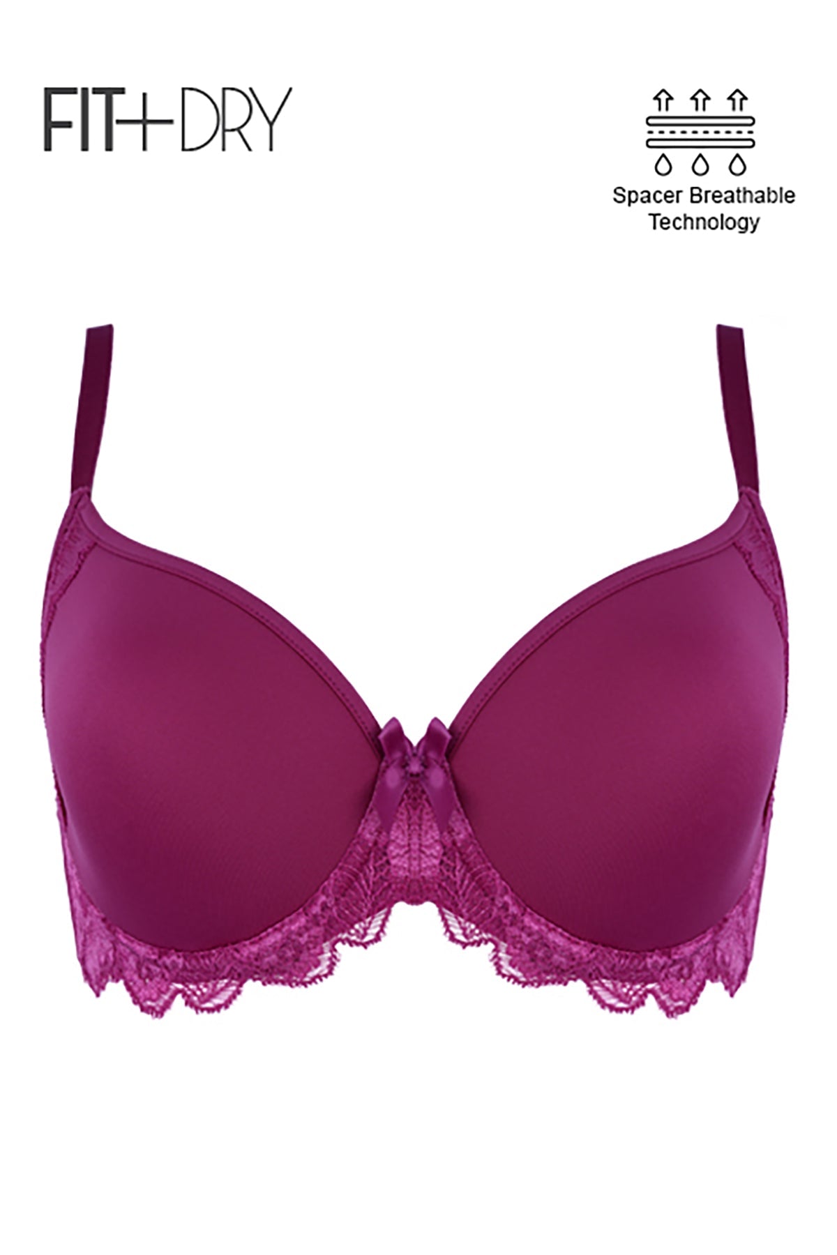 BLS Breathable Wired And Light Padded Bra Ruby 34D