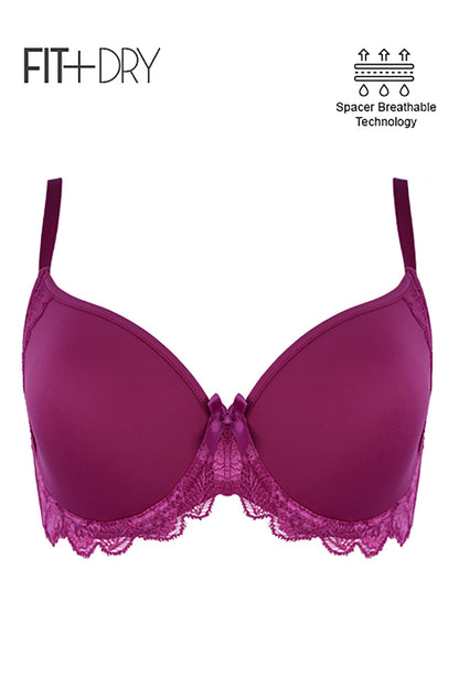 BLS Breathable Wired And Light Padded Bra Ruby