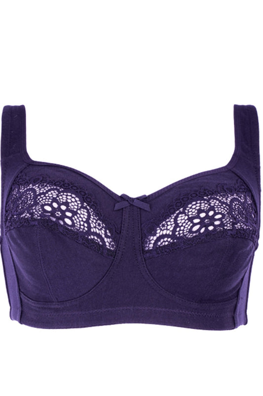 BLS Cece Non Wired And Non Padded Cotton Bra Blue