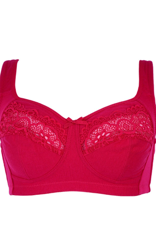 BLS Cece Non Wired And Non Padded Cotton Bra Burgundy