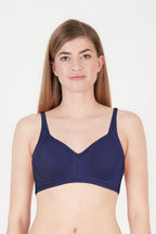 BLS Calantha Non Wired And Non Padded Cotton Bra Navy Blue