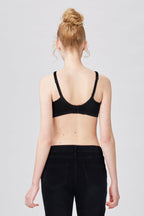 BLS Camille Wired And Non Padded Cotton Bra Black 32C