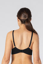 BLS Caprina Non Wired And Non Padded Cotton Bra Black Negro 34C