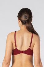 BLS Caprina Non Wired And Non Padded Cotton Bra Burgundy 34C