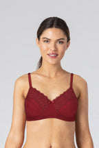 BLS Caprina Non Wired And Non Padded Cotton Bra Burgundy