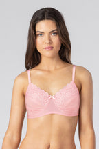 BLS Caprina Non Wired And Non Padded Cotton Bra Cosmo Pink