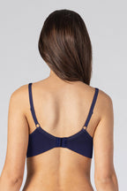 BLS Caprina Non Wired And Non Padded Cotton Bra Mid Blue 34C