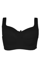 BLS Cece Non Wired And Non Padded Cotton Bra Black 34D