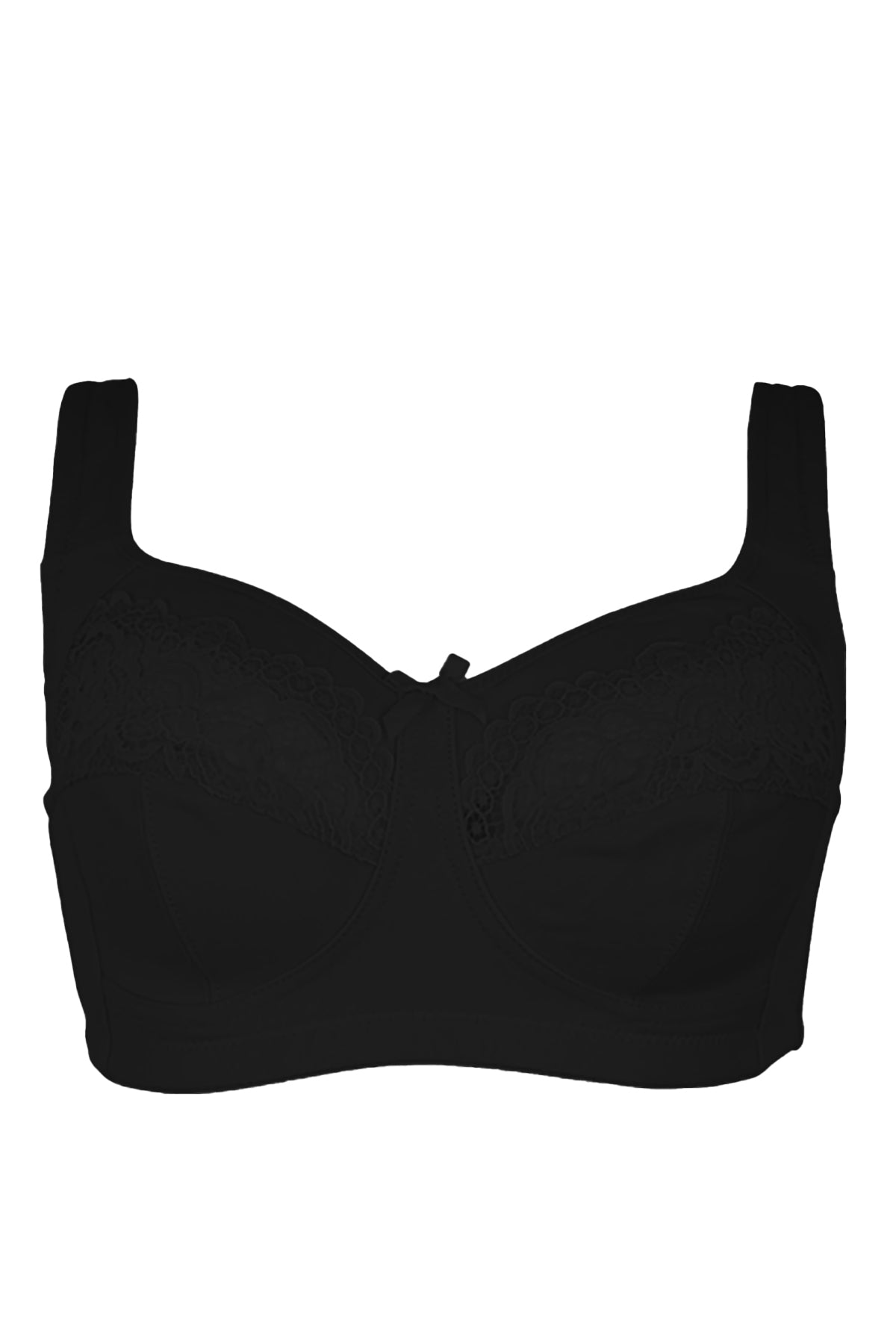 BLS Cece Non Wired And Non Padded Cotton Bra Black 34D