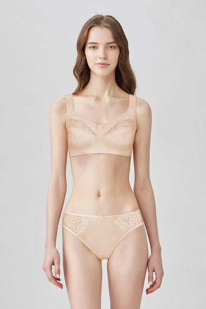 BLS Cece Non Wired And Non Padded Cotton Bra Skin