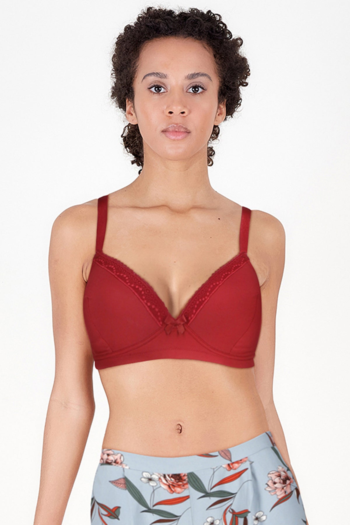 BLS Clarie Non Wired And Padded Bra Burgundy 34C