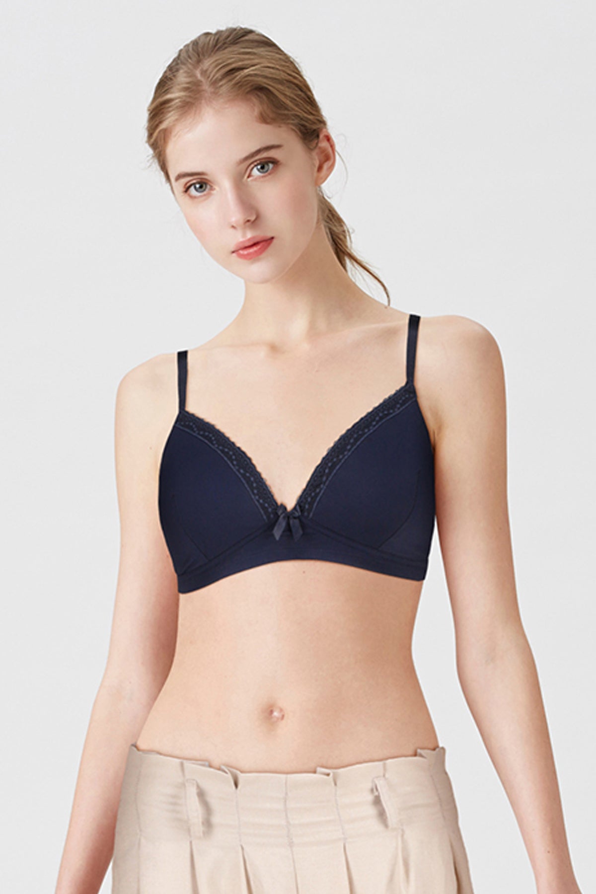 BLS Clarie Non Wired And Padded Bra Navy Blue 36B