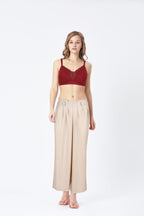 BLS Colette Non Wired And Non Padded Cotton Bra Burgundy