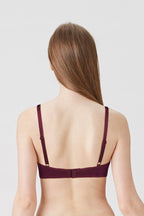 BLS Colo Wired And Padded Cotton Bra Patent Purple 32C