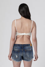 BLS Defne Wired And Pushup Lace Bra White