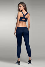 BLS Eleanor Padded Sports Bra And Tights Set Blue