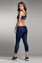 BLS Eleanor Padded Sports Bra And Tights Set Blue