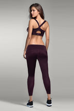 BLS Eleanor Padded Sports Bra And Tights Set Burgundy