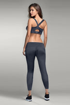 BLS Eleanor Padded Sports Bra And Tights Set Grey