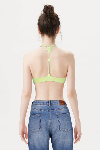 BLS Frida Wired And Pushup Bra Green