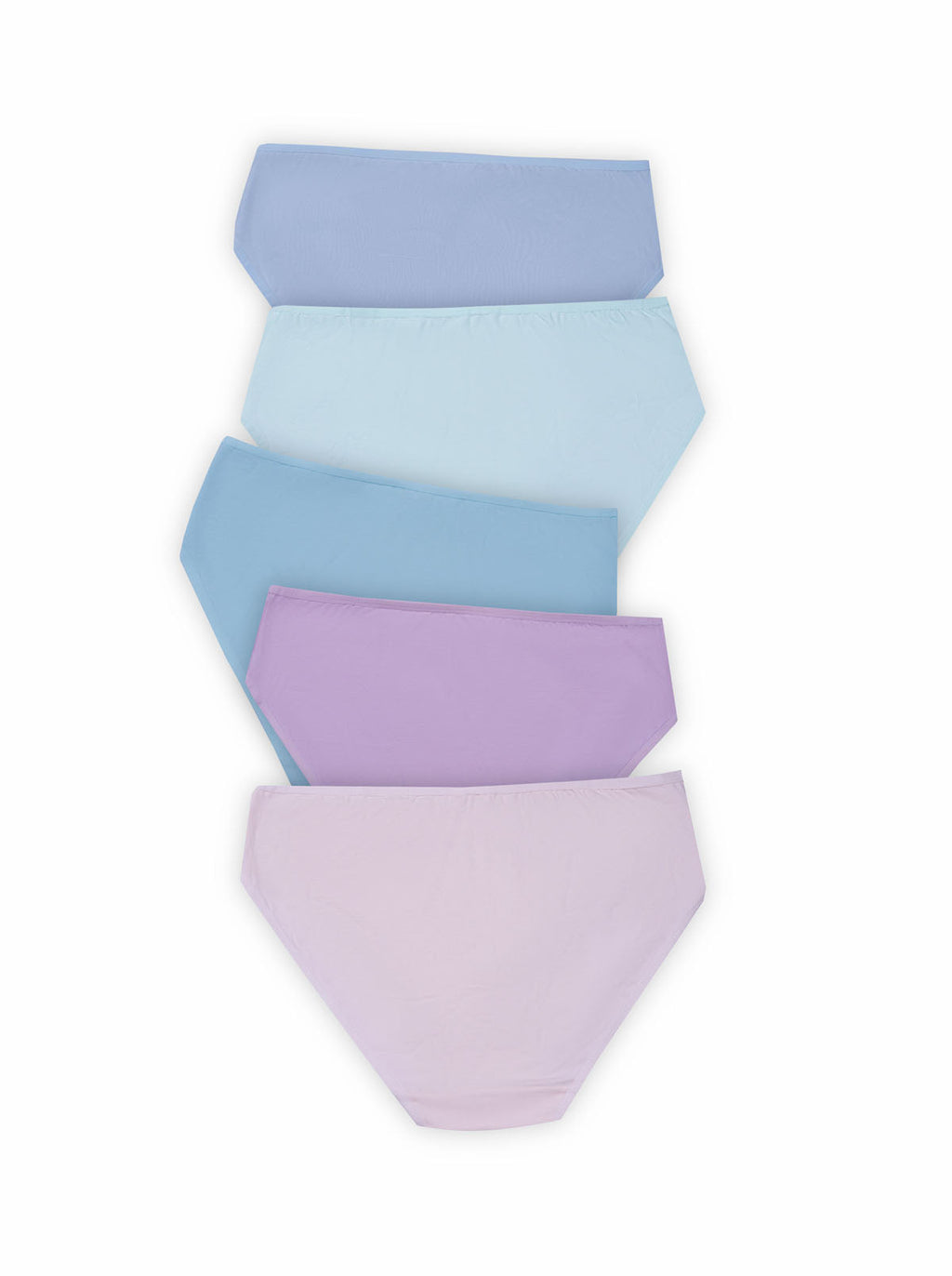 BLS Lilac Mid Rise Cotton Panty Pack Of 5