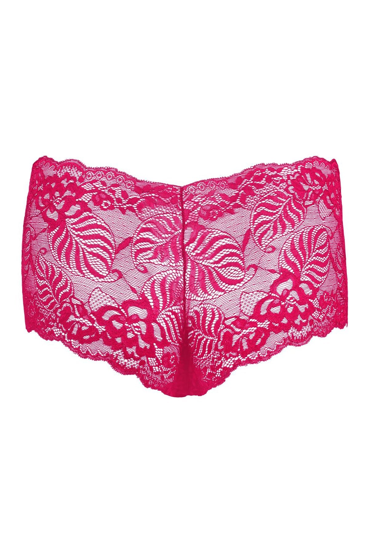 BLS Liza Lace Boyshort Fuchsia
