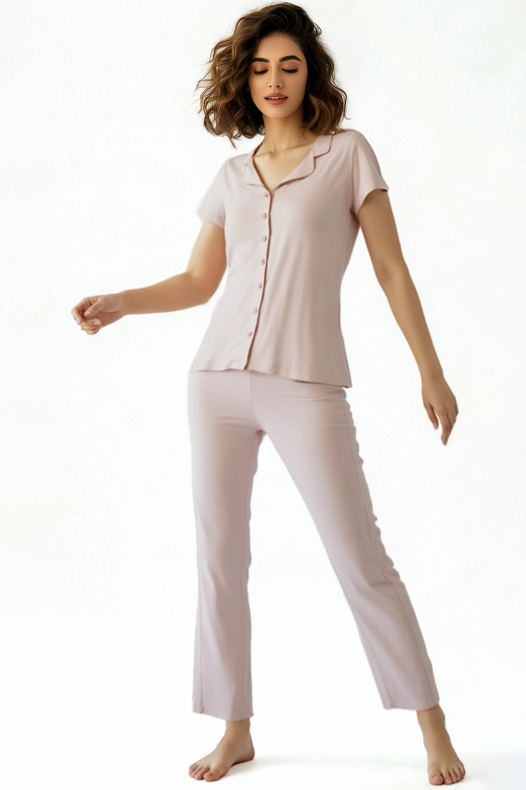 BLS Misty Viscose Pajama Set Ivory