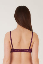 BLS Passion Wired And Pushup Lace Bra Berry 32C