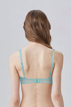 BLS Paza Wired And Padded Cotton Bra Sea Green 32C