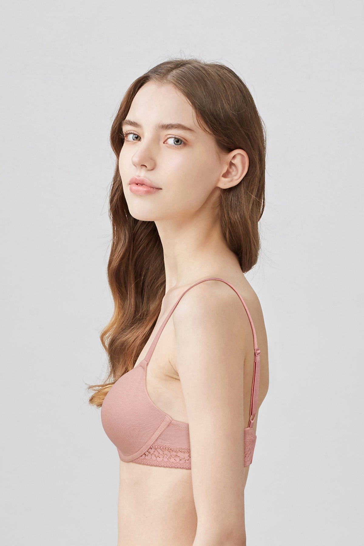 BLS Paza Wired And Padded Cotton Bra Soft Pink 34B