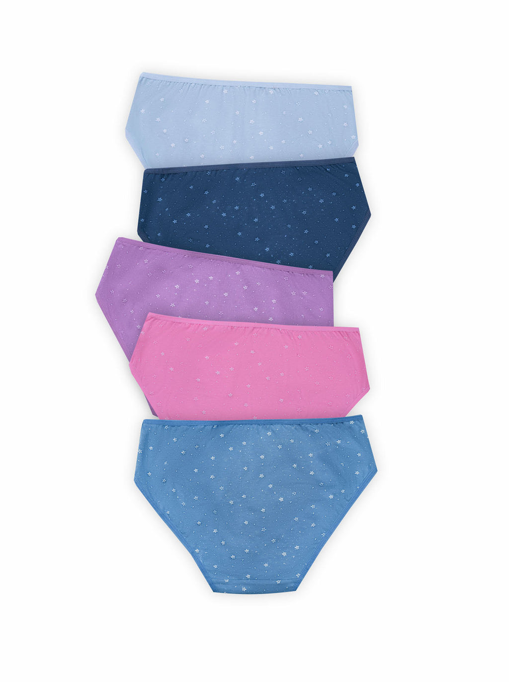 BLS Peony Mid Rise Cotton Panty Pack Of 5