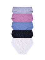BLS Primula Mid Rise Cotton Panty Pack Of 5