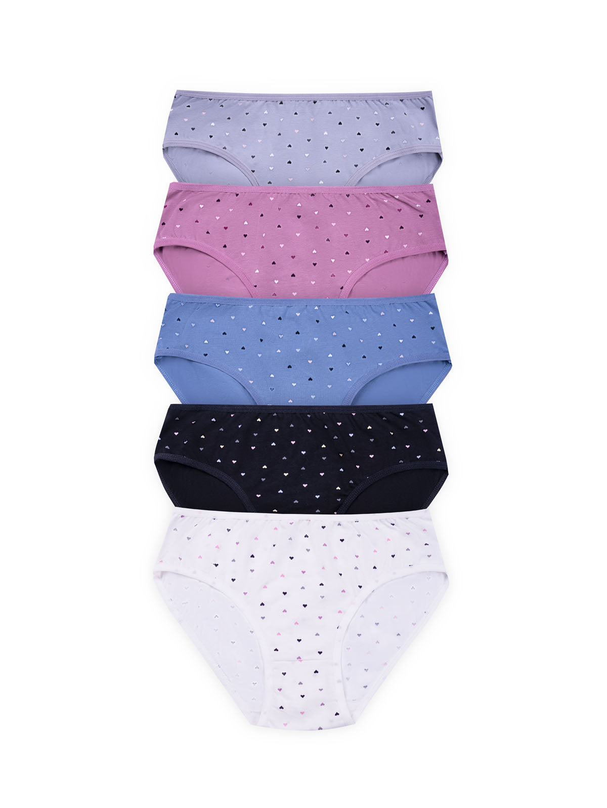 BLS Primula Mid Rise Cotton Panty Pack Of 5