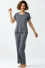BLS Seren Viscose Pajama Set Grey