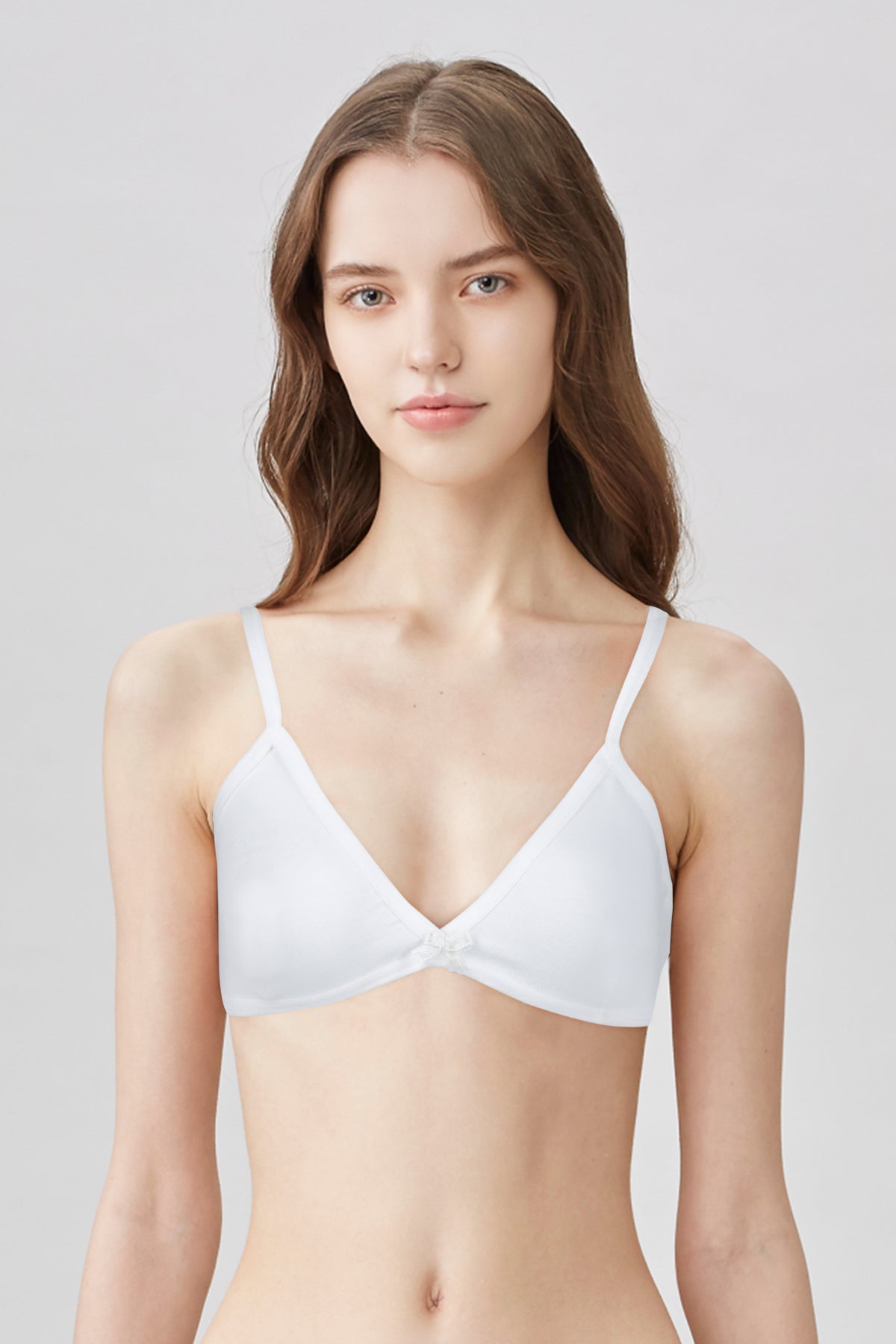 BLS Zitkala Non Padded Cotton Teen Bra White