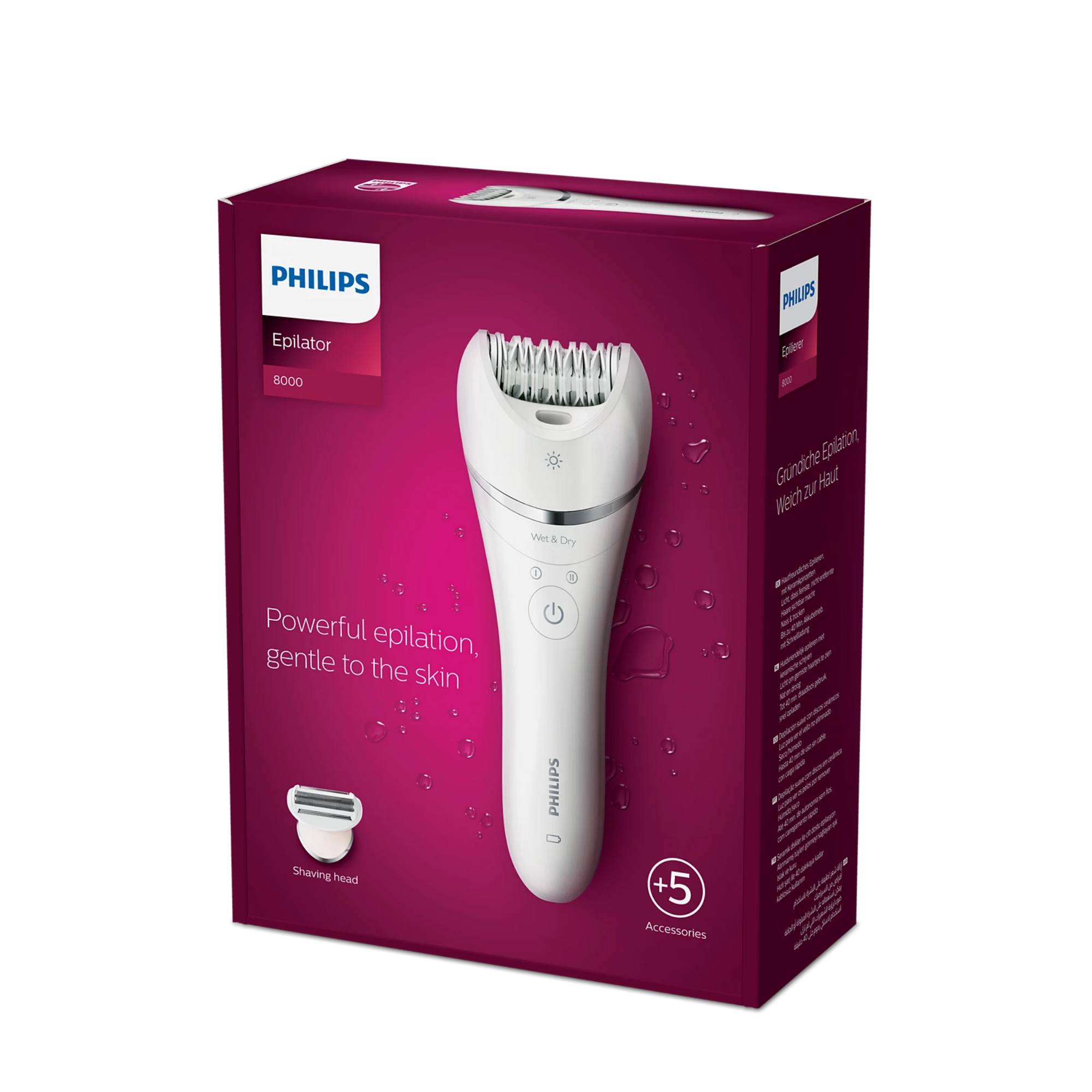 Philips 8000  Series Wet & Dry Epilator BRE710/01