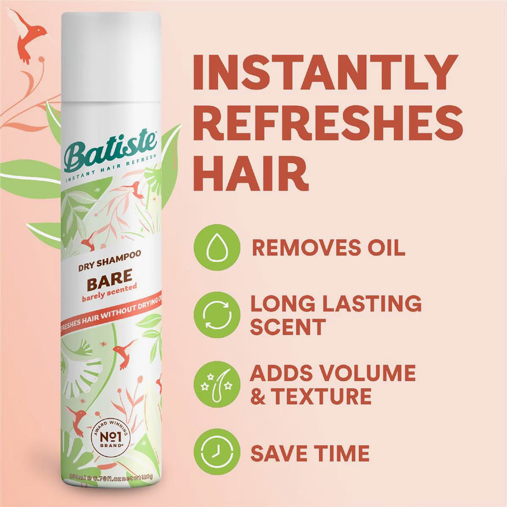 Batiste Dry Shampoo Natural & Light Bare 200ml