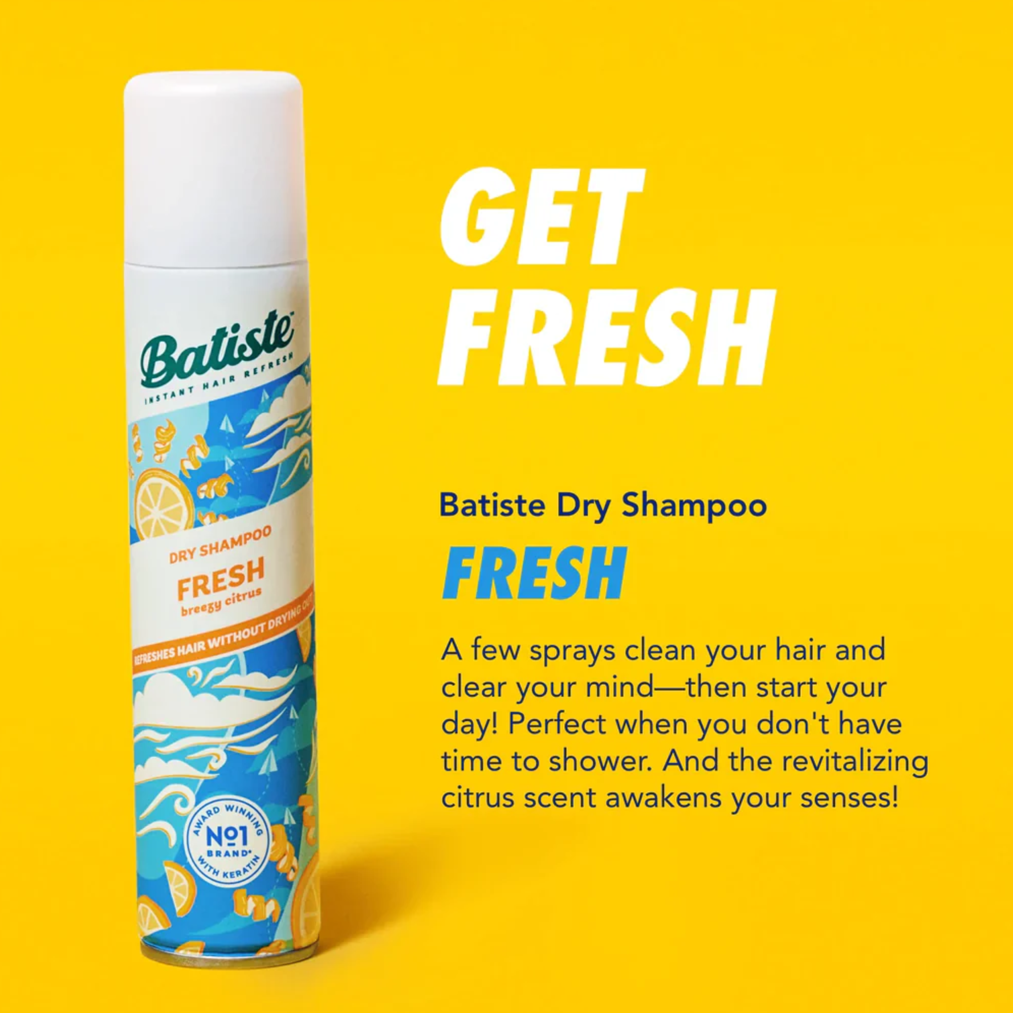 Batiste Dry Shampoo Fresh Breezy Citrus 200ml