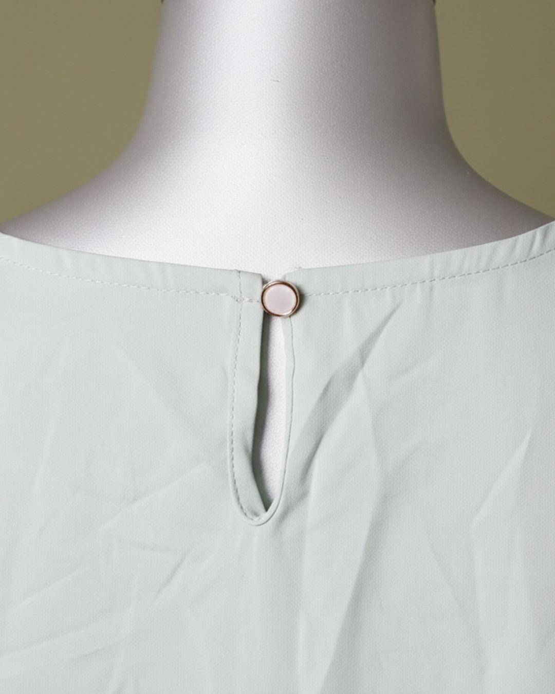Loom Pakistan Beaded Neck Top Mint Green