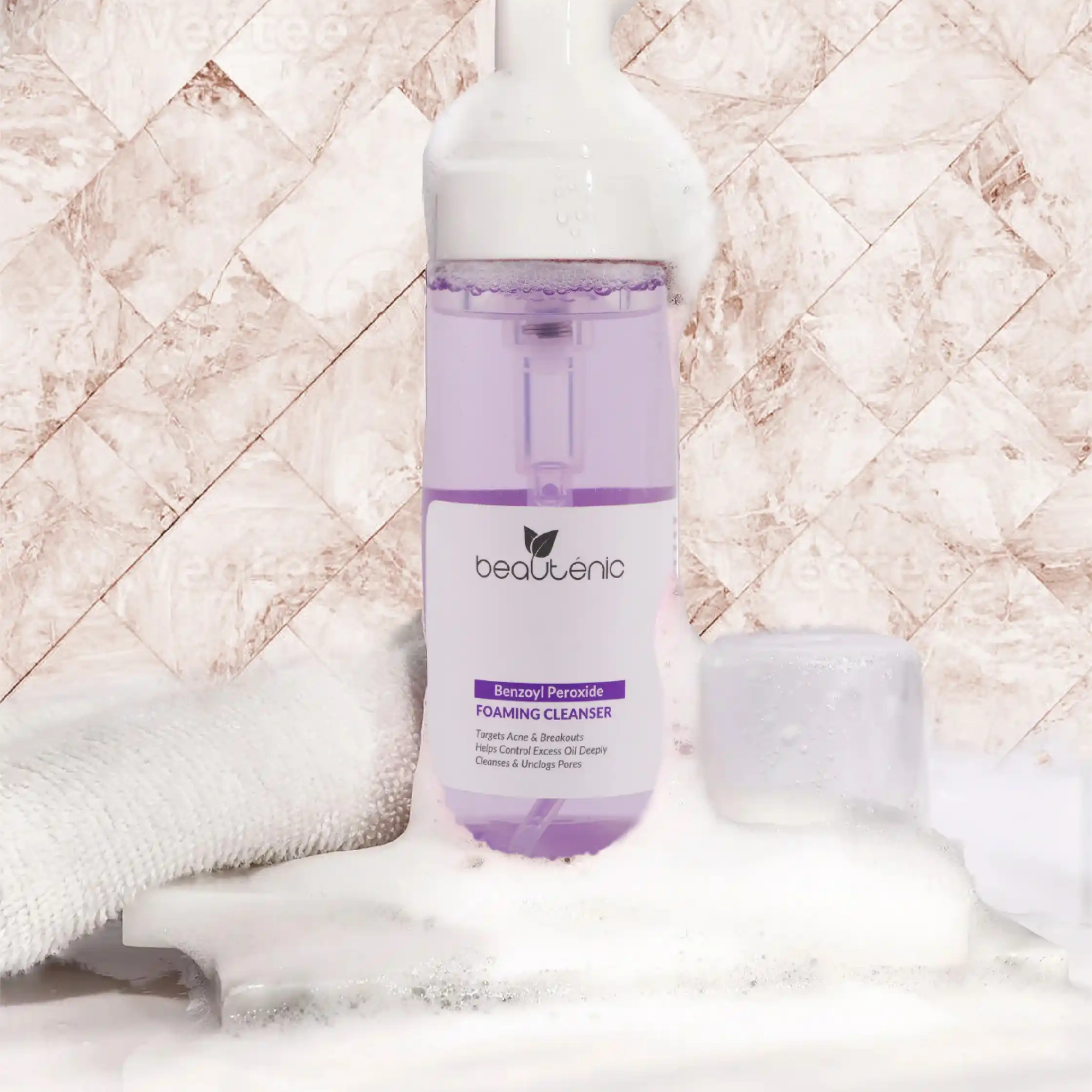 Beautenic Benzoyl Peroxide Foaming Facewash how to use